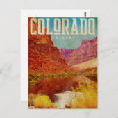  Briefkaart van de Colorado-rivier (Voorkant / Achterkant)