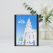 Briefkaart van de congregationele kerk (Staand voorkant)