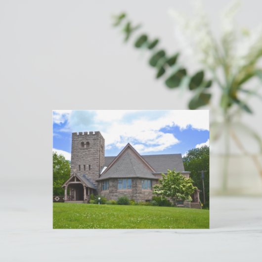 Briefkaart van de congregationele kerk (Staand voorkant)