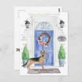 Briefkaart van de Duitse bondskanselier Shepherd M (Voorkant / Achterkant)