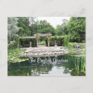 Briefkaart van de Engelse tuin