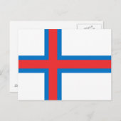 Briefkaart van de Faeröer (Voorkant / Achterkant)