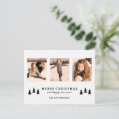 BRIEFKAART VAN DE FOTO VAN KERSTMIS VAN DE BOOM (Staand voorkant)