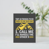 Briefkaart van de Funny Quote van de Real Estate A (Staand voorkant)