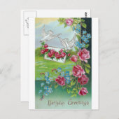 Briefkaart van de geboorte (Voorkant / Achterkant)