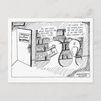 Briefkaart van de geheime kamer van Philosophy