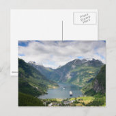 Briefkaart van de Geirangerfjord (Voorkant / Achterkant)