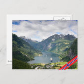 Briefkaart van de Geirangerfjord (Voorkant / Achterkant)