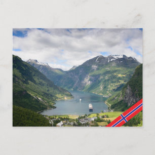 Briefkaart van de Geirangerfjord