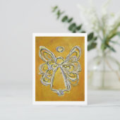 Briefkaart van de Gele Angel (Staand voorkant)