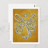 Briefkaart van de Gele Angel (Voorkant / Achterkant)