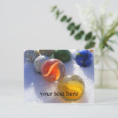 Briefkaart van de glasknikkers (Staand voorkant)