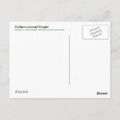 Briefkaart van de gouden koninglet (Achterkant)