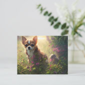 Briefkaart van de groetings van Chihuahua (Staand voorkant)