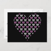 briefkaart van de hartritmevlinder (Voorkant / Achterkant)