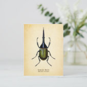 Briefkaart van de hercules kever (Staand voorkant)