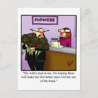 Briefkaart van de Humor van het homohuwelijk
