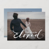 Briefkaart van de huwelijksaankondiging van de mod (Voorkant / Achterkant)