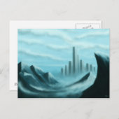 briefkaart van de iceworld scifi/fantasy art (Voorkant / Achterkant)