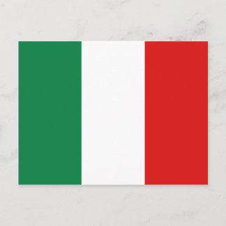 Briefkaart van de Italiaanse vlag