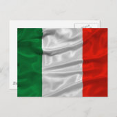 Briefkaart van de Italiaanse vlag (Voorkant / Achterkant)