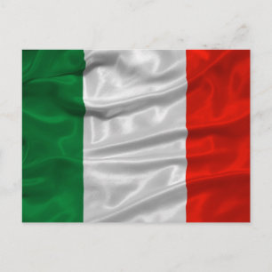 Briefkaart van de Italiaanse vlag