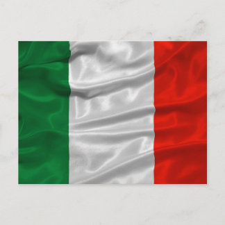 Briefkaart van de Italiaanse vlag