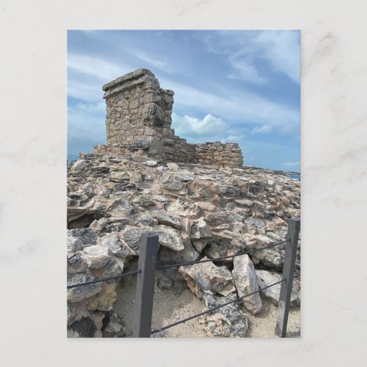 Briefkaart van de Ixchel Maya tempel (Voorkant)