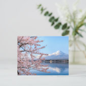 Briefkaart van de Japanse Kersenbloesem (Staand voorkant)