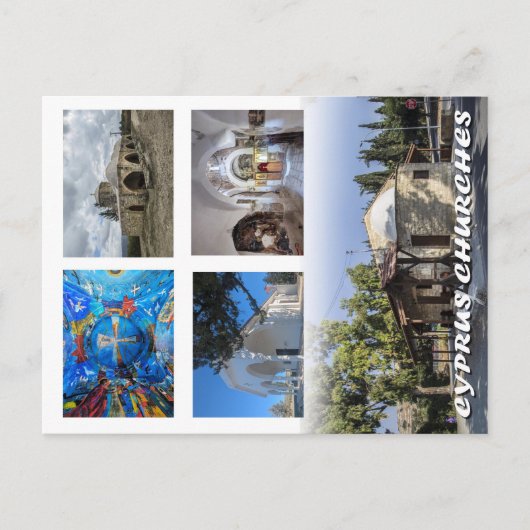 Briefkaart van de Kerken van Cyprus (Voorkant)