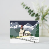 Briefkaart van de kerstfeestdag in de Berg-kerk (Staand voorkant)