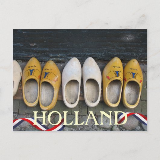 Briefkaart van de Klompen van Holland het (Voorkant)