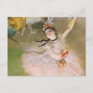 Briefkaart van de Kunst van de Ballerina van Edgar