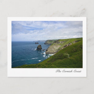 Briefkaart van de kust van Cornish