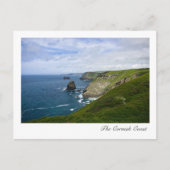 Briefkaart van de kust van Cornish (Voorkant)