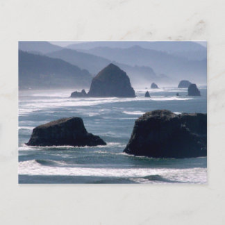 Briefkaart van de Kust van Oregon van de Rots van