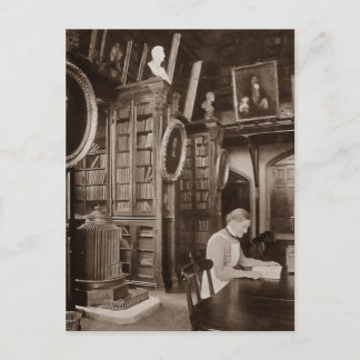 Briefkaart van de leeskamer