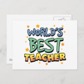 Briefkaart van de Leraar van de wereld het Beste (Voorkant / Achterkant)