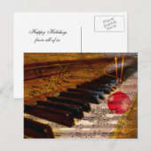 briefkaart van de leraarsKerstmis van de ornament (Voorkant / Achterkant)