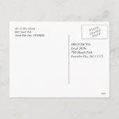 Briefkaart van de Lichten van de vakantie het (Achterkant)