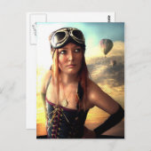 Briefkaart van de luchtschipkapitein (Voorkant / Achterkant)