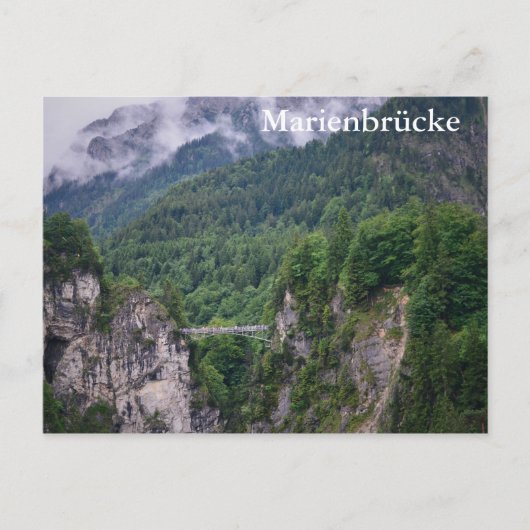 Briefkaart van de Marienbrückebrug (Voorkant)