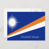 Briefkaart van de Marshalleilanden (Voorkant / Achterkant)