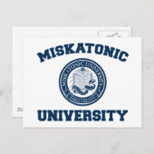 Briefkaart van de Miskatonic University (Voorkant / Achterkant)