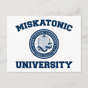 Briefkaart van de Miskatonic University