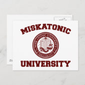 Briefkaart van de Miskatonic University (Voorkant / Achterkant)