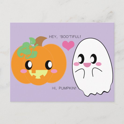 BRIEFKAART van de mooie Pumpkin-liefhebber (Voorkant)
