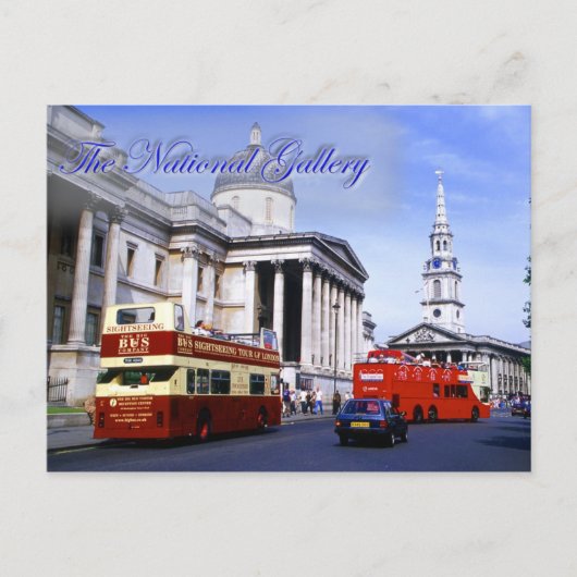 Briefkaart van de nationale galerij (Voorkant)