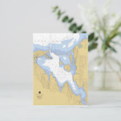 Briefkaart van de Nautical Harbor Chart op Sodus B (Staand voorkant)