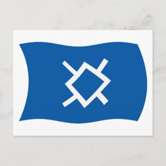 Briefkaart van de noordelijke Cheyenne-vlag